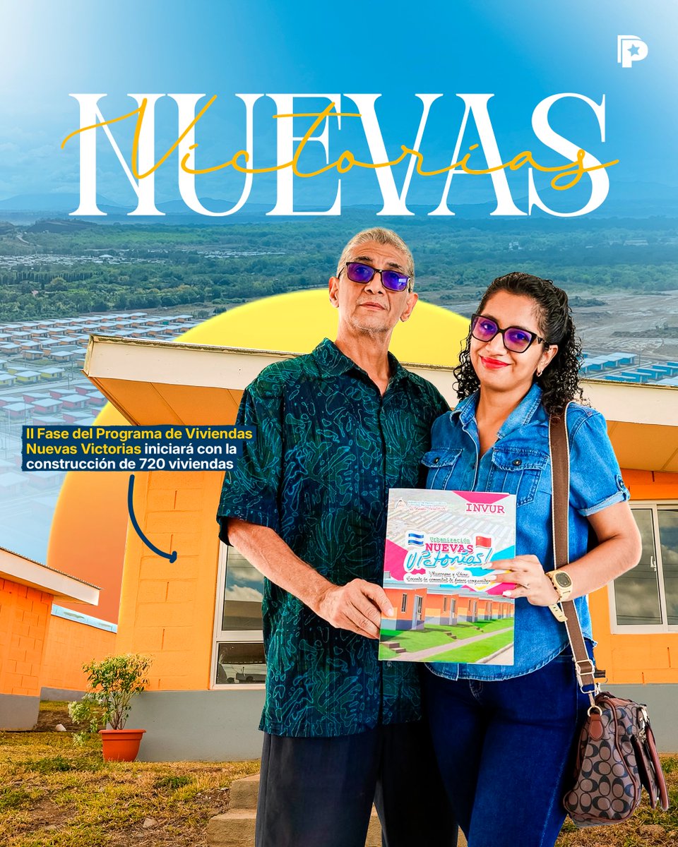 🏘️Este 9 de febrero inicia en Managua la II Fase del Programa Nacional de Vivienda “Nuevas Victorias”, abriendo la oportunidad para que más familias cumplan el sueño de tener un nuevo hogar digno.