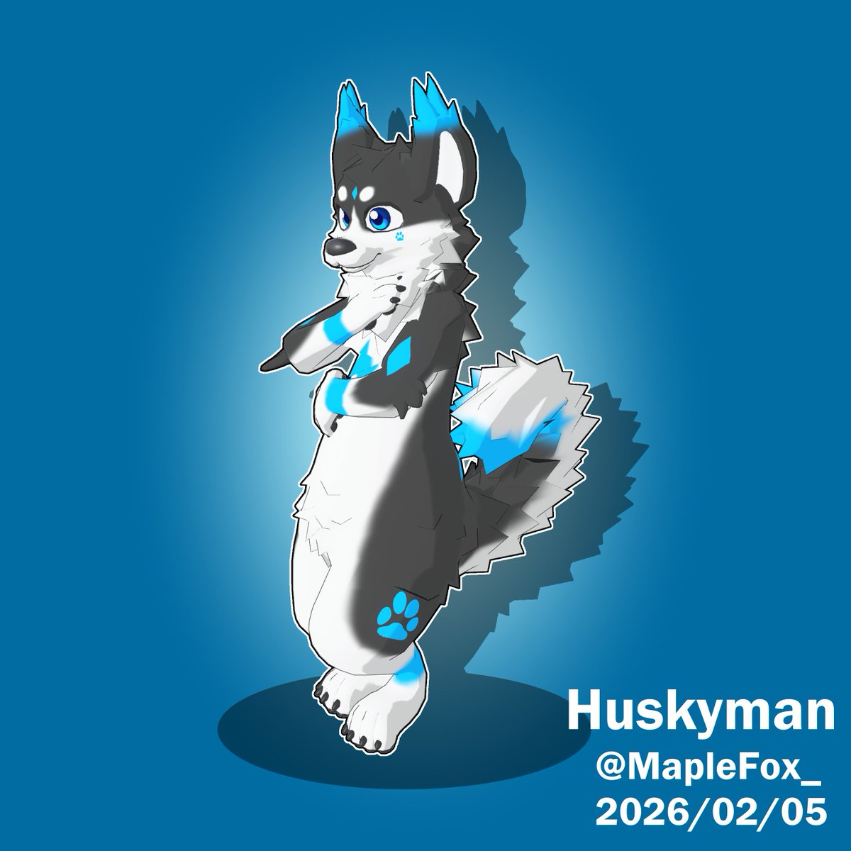 MapleFox_'s tweet photo. Commission For: Huskyman💙!!
Thank you!! 

#furry #VRChat #taidum #unity3d #vrc #maplefox #vrchatavatar #furryfandom #kemono https://t.co/MOMSjQsYr9