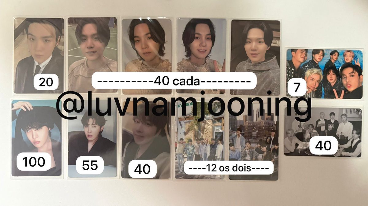 luvnamjooning's tweet image. photocards de bts à venda (nacional) 🏷️

• preço nas imagens
• frete não incluso
• aceito pagamento no pix ou cartão de crédito  
• mando vídeos na dm
• reservo e negocio, chama na dm
• tenho fb positivo no fixado

jimin suga jin j-hope
