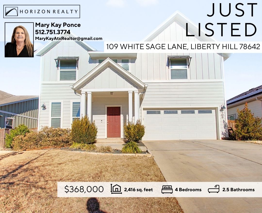 HorizonRealtyTX's tweet image. Horizon Agent, Mary Kay Ponce just listed this welcoming family home with large yard. #justlisted #forsale #HorizonRealty #DreamHome #realtorlife #realestate

See website: horizonrealtylistings.com/109-white-sage…