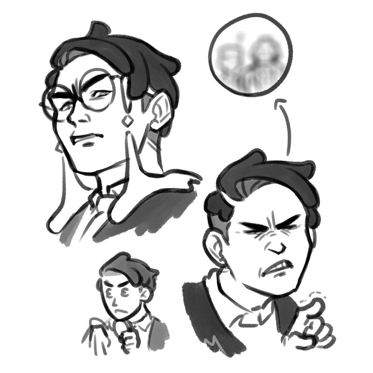 He's too smug to be 1,5 and blind as shit