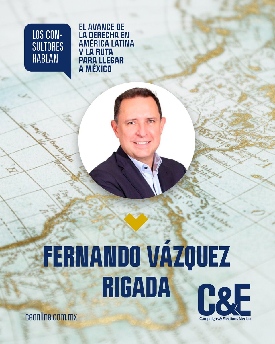 📌 En la Edición de febrero 2026 de la Revista C&amp;E encontrarás:

📢 EL AVANCE DE LA DERECHA EN AMÉRICA LATINA Y LA RUTA PARA LLEGAR A MÉXICO.

📝 Por: <a href="/Juarez_VH/">Víctor Hugo Juárez</a>

Los consultores que hablan: <a href="/acedeno/">Alonso Cedeño</a> <a href="/candidomtz/">Cándido Martínez</a> <a href="/fvazquezrig/">Fernando Vázquez Rig</a>