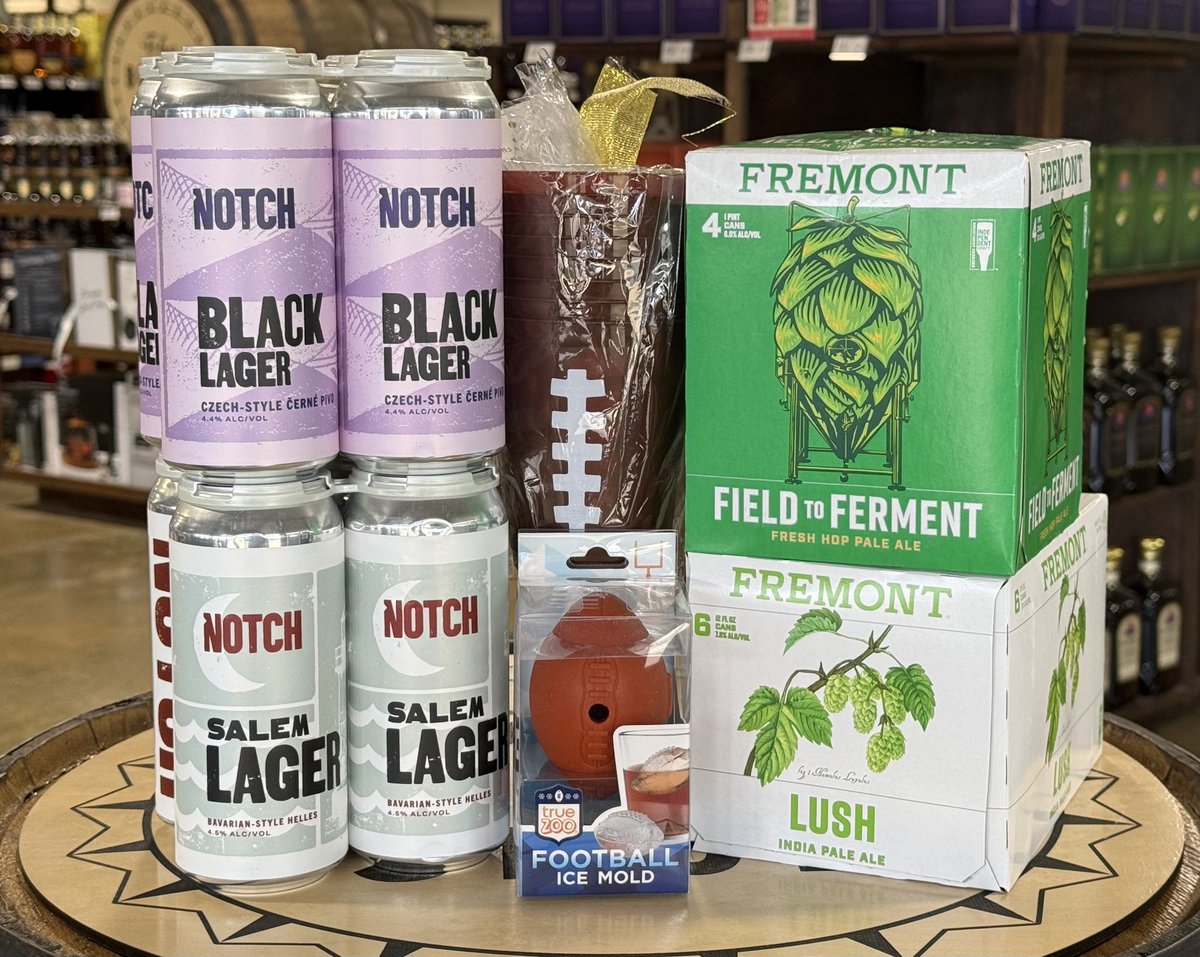 🍻🏈🍻 Join us tomorrow (2/7) for a Superbowl beer tasting from 12-4pm 🍻🏈🍻
Notch Brewing out of Boston representing the <a href="/Patriots/">New England Patriots</a> vs <a href="/fremontbrewing/">Fremont Brewing</a> out of Seattle representing <a href="/Seahawks/">Seattle Seahawks</a> 
Both breweries make some fantastic beers and this a fun way to showcase both of them!