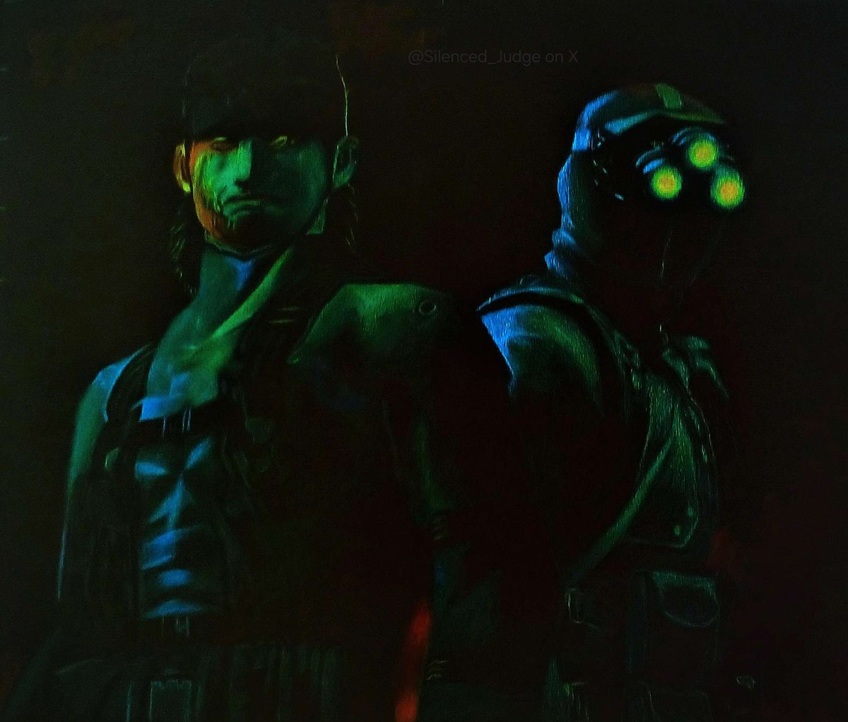Finished my drawing of Snake and Sam