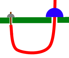 Strain Relief of Soldered wire joints

Wires that move during operation experience stress that wears down the cable at the solder joint. Using holes adjacent to your soldering points allows you to relieve the pressure on the joint by putting it on the nearby hole and the