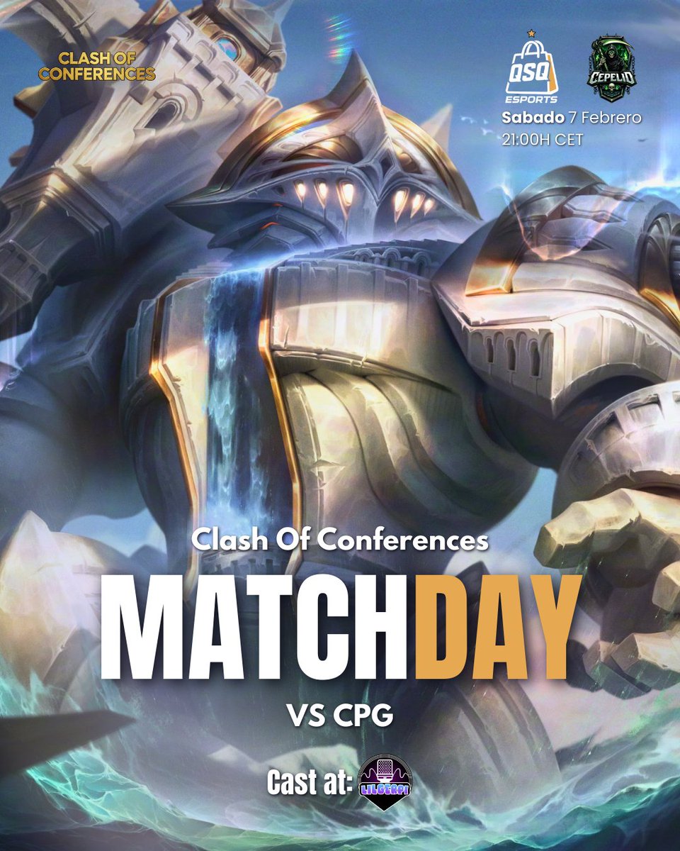 Mañana nos vemos las caras vs CPG en la <a href="/CoC_lolesp/">Clash Of Conferences</a> 

Toca seguir con la buena dinámica e ir sumando victorias⭐️