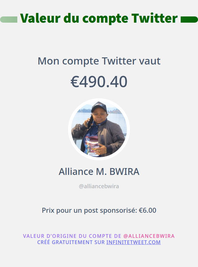 Mon twitter vaut: €490.40

➡️ infinitetweet.me/account-worth?…