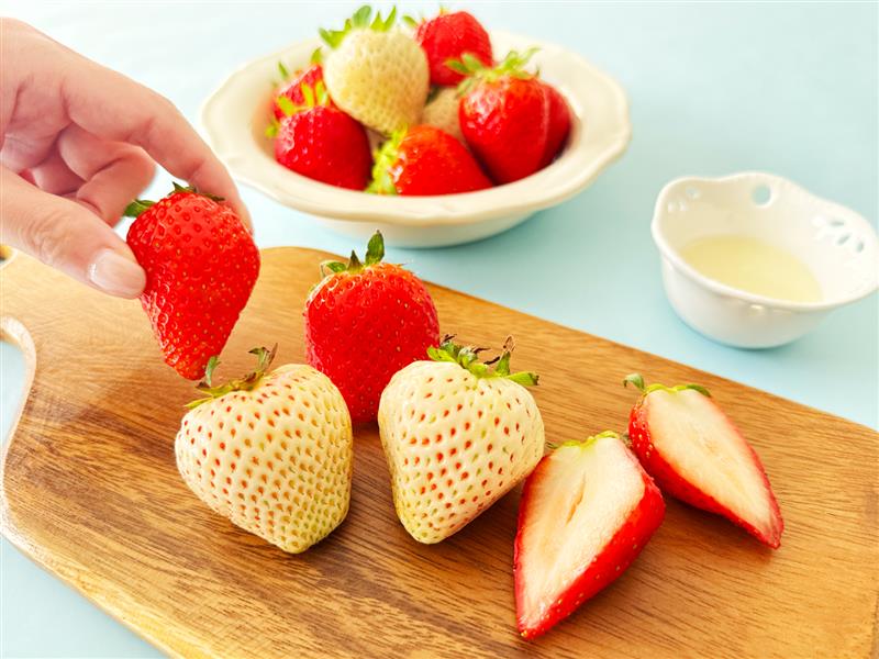 ふるさと納税で旬のいちごが届きました🍓 赤だけじゃなくて、珍しい白