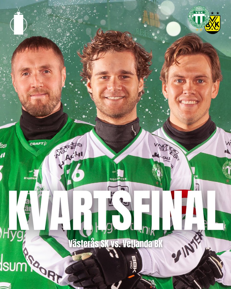🟢⚪️ | Västerås SK mot Vetlanda BK i kvartsfinal!

#VSKBandy #svbandy #västerås