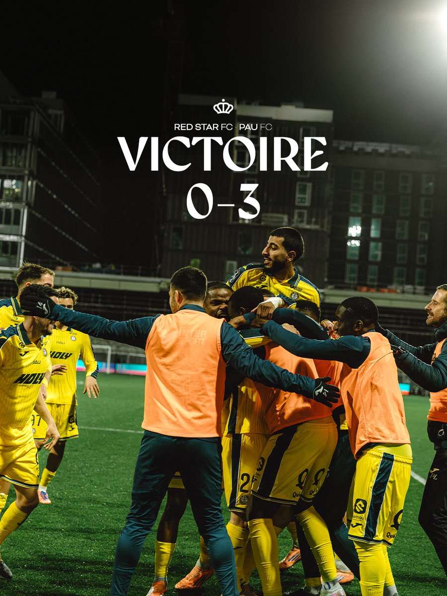 Les Palois font chuter le Red Star et enchaînent un deuxième succès consécutif à l’extérieur ! 🤩

#REDPAUFC