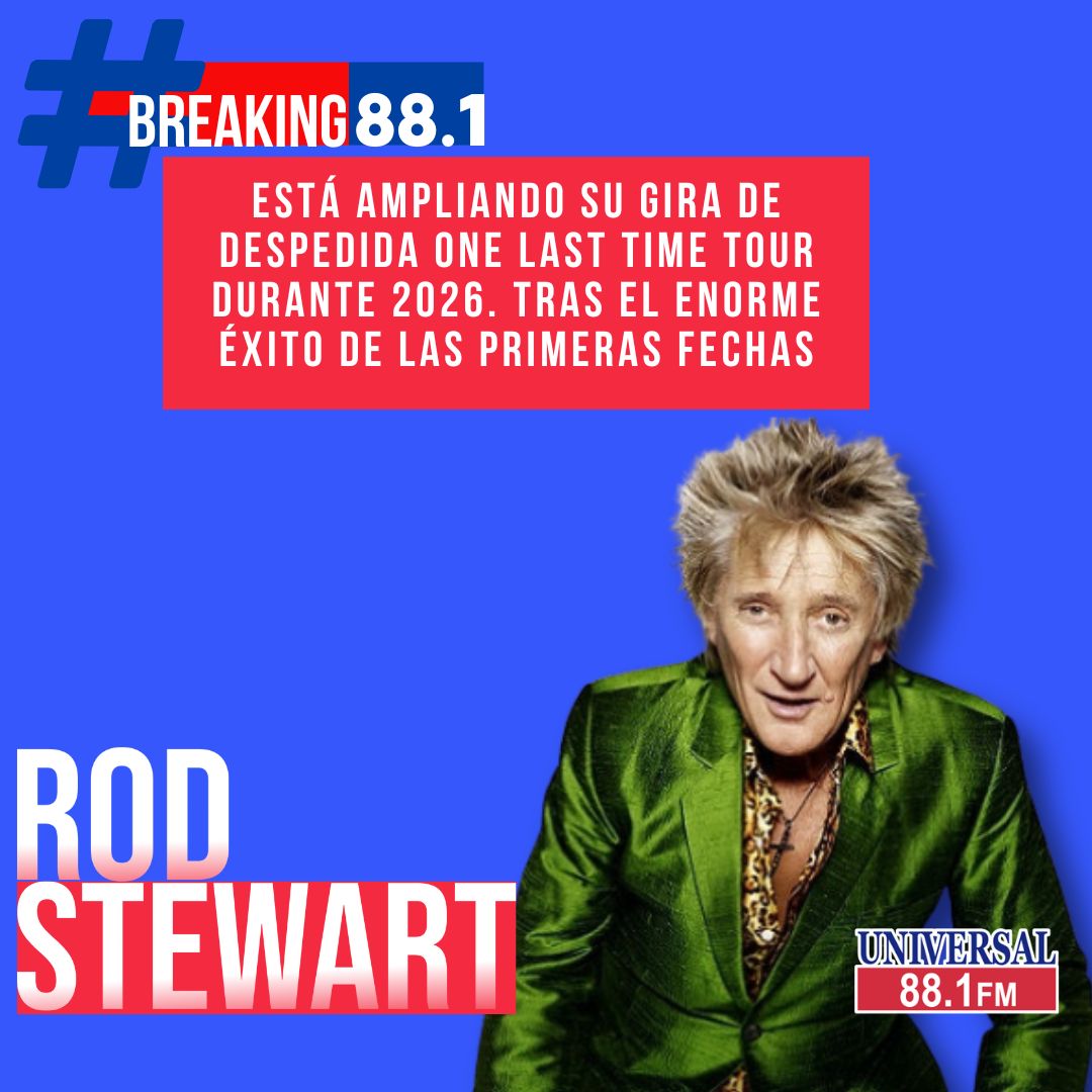 universal881fm's tweet photo. #Breaking881 Rod Stewart no está listo para despedirse del escenario. A sus 80 años, el legendario cantante británico amplió su One Last Time Tour hasta 2026 tras agotar fechas en varias ciudades. Más que una gira
#RodStewart #OneLastTimeTour https://t.co/qZaYry95gc