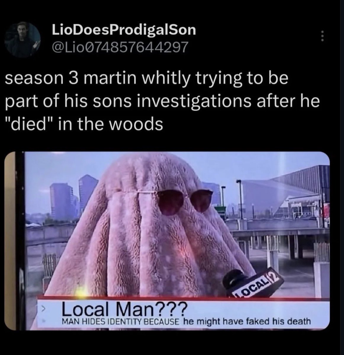 Look how much fun you could have with a new season of #ProdigalSon <a href="/netflix/">Netflix</a> I’m convinced <a href="/michaelsheen/">michael sheen 💙</a> could pull this off! 

#SaveProdigalSon
#ProdigalSonNetflix