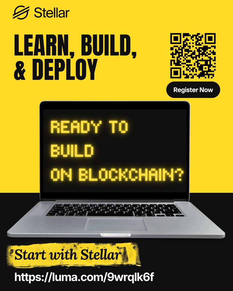 smwebsystems's tweet photo. Learn the fundamentals.

Build real applications.

Deploy on blockchain.

This is a hands-on path for builders who want to ship, not speculate.

If you are ready to build on Stellar, start here.

Register now: https://t.co/mWJIvQh0yL https://t.co/j7JtgnVivA