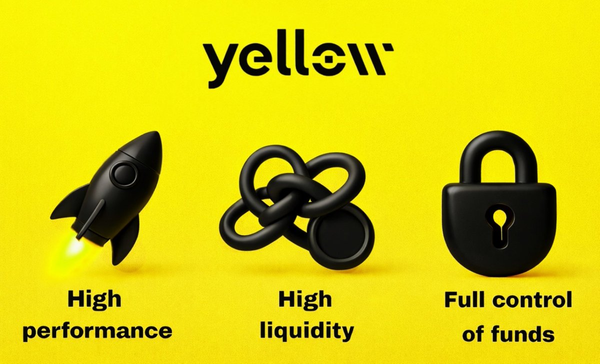 Hey Yellowians 🟡
Trade fast, trade smart, and stay in full control with <a href="/Yellow/">Yellow</a>.

Why traders choose Yellow Network:

• High performance → fast execution, no delays
• High liquidity → one shared orderbook with liquidity from multiple chains
• Full control of funds → your
