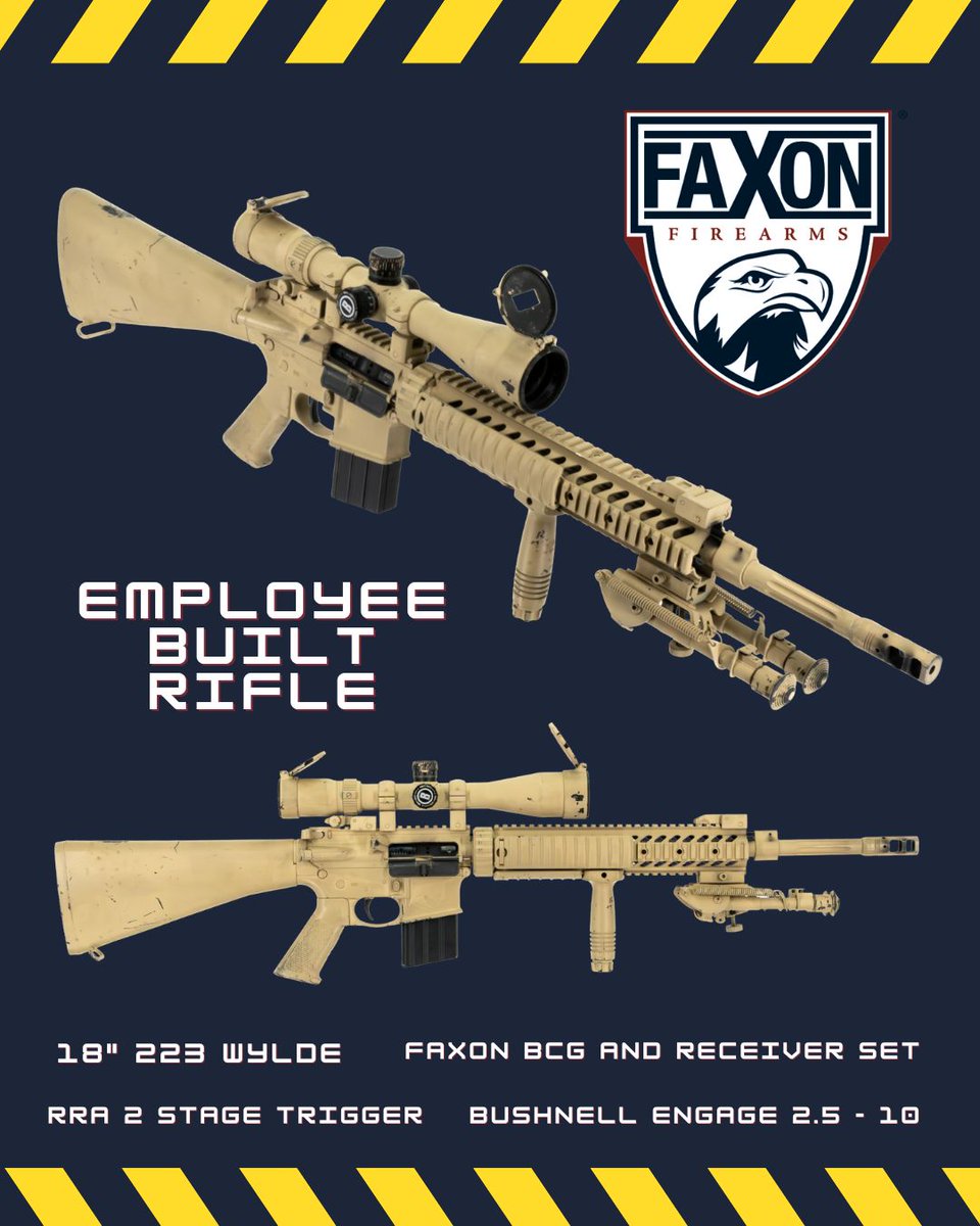 Faxon_Firearms's tweet image. They're not just employees , they're customers. 

#faxonfirearms #faxon #firearms #AR #AR15 #rifle #pewpew #gunsdaily #guns #rangetime #madeintheusa #manufacturing #engineering