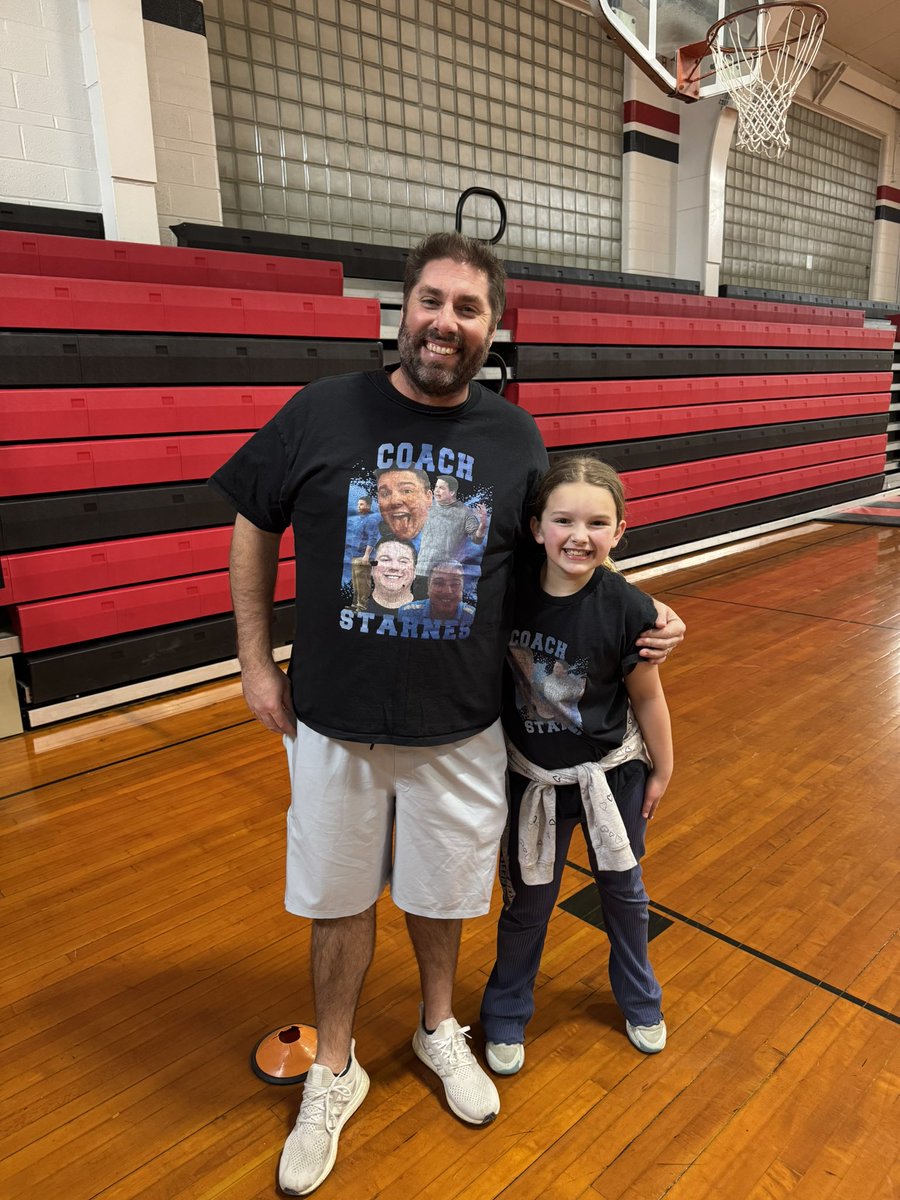 When your dad’s the head coach for Woodstock, but your PE teacher is the head coach for Marengo- you obviously make a bet on the game. Shoutout to Coach Burke on holding up his end of the deal 😆 <a href="/BlueStreakHoops/">Woodstock Basketball</a>