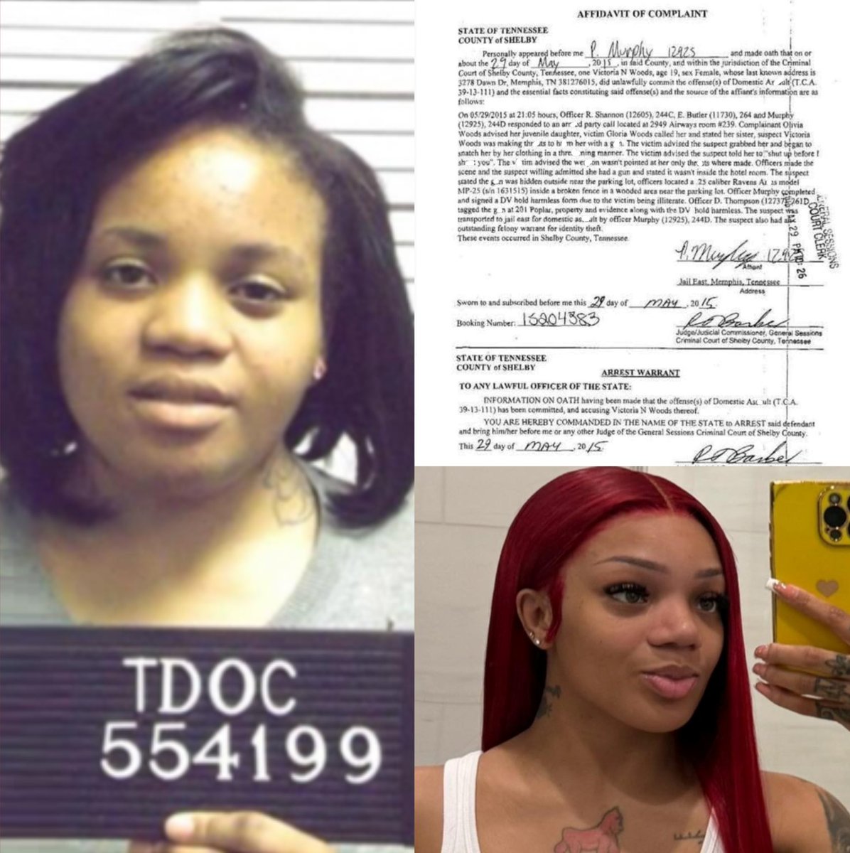 mymixtapez's tweet image. GloRilla’s sister was arrested in 2015 for drawing a gun on Glo and threatening to shoot her 😳