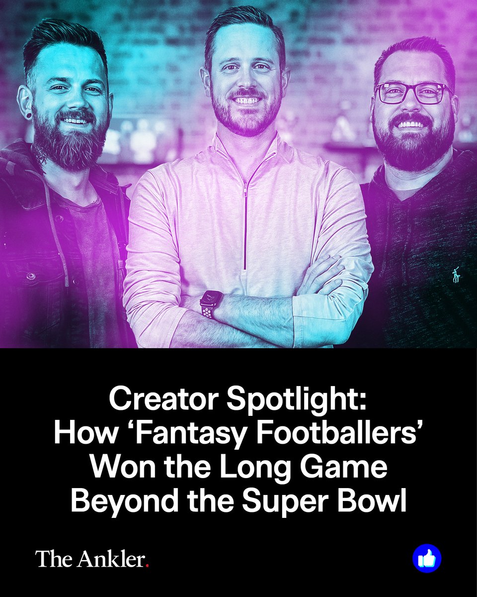 TheAnkler's tweet photo. An 11-year fantasy football podcast turned into a real media business. Natalie Jarvey spoke with @andyholloway of @TheFFBallers about building loyalty, betting early on video, and growing without chasing platform hype https://t.co/GwHvNmX2kr https://t.co/pczjpt2MAc