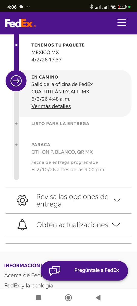 Jimi_eldyablo's tweet photo. @FedEx que pedo con tu página? Por qué me van a entregar en octubre? https://t.co/LnoAlYZp2c