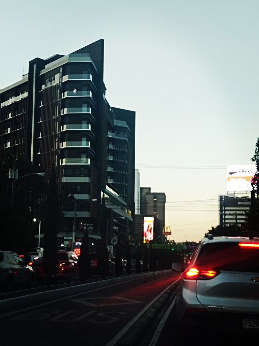 Atardecer en la ciudad de Guatemala