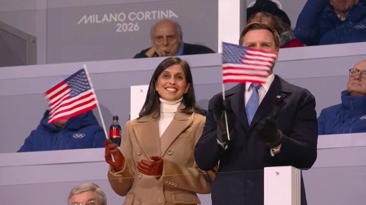 Klausfigu's tweet photo. Last time JD Vance visited Italy, the Pope died #MilanoCortina2026 https://t.co/1rInn6RWiT