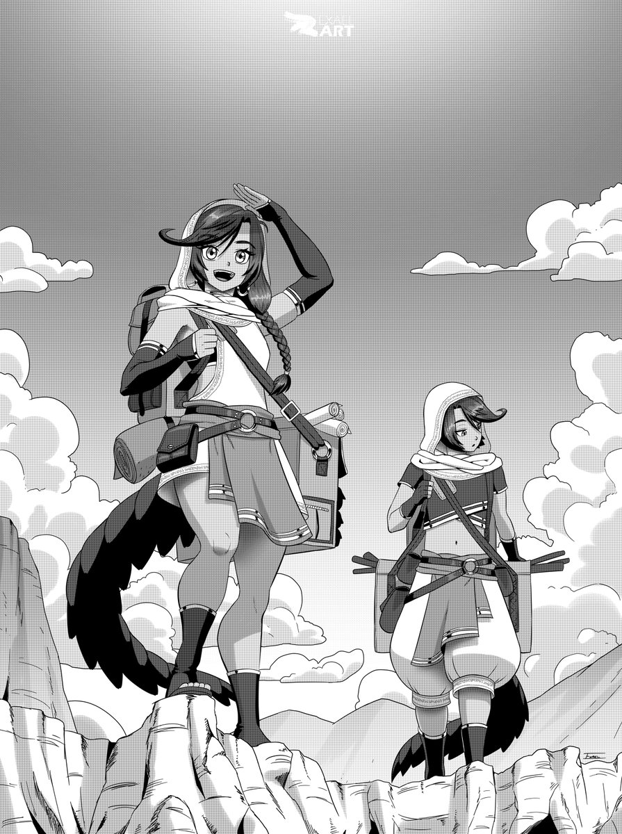 Khalia and Khael traveling

#oc #twins