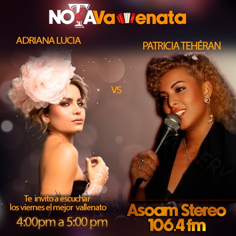 Asoamstereo's tweet photo. 🎶🔥 ¡Duelo de voces femeninas en el vallenato! 🔥🎶

Este viernes prepárate para un cara a cara musical imperdible en Nota Vallenata 🎤
💥 Adriana Lucía 🆚 Patricia Teherán 💥
Dos estilos, dos épocas, un solo sentimiento que nos une: el vallenato ❤️

🕓 4:00 p. m. a 5:00 p. m https://t.co/3pbAi1i3B4