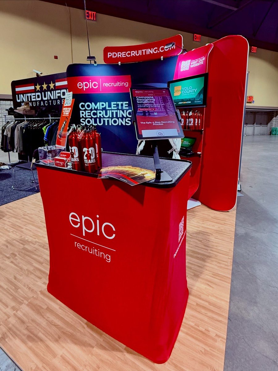 PDrecruiting's tweet photo. We had a great time connecting with so many professionals at the American Correctional Association 2026 Winter Conference in Long Beach. Thanks to everyone who stopped by to talk recruitment! 

#americancorrectionalassociation #acaconference #Epic #Recruiting #LawEnforcement https://t.co/Yn7uqaM68i