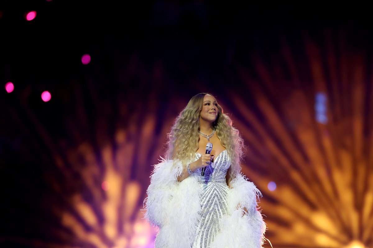 If you ask me Mariah Carey is taking home GOLD!  Listen to the  #WinterOlympics on iHeartRadio! : Getty Images