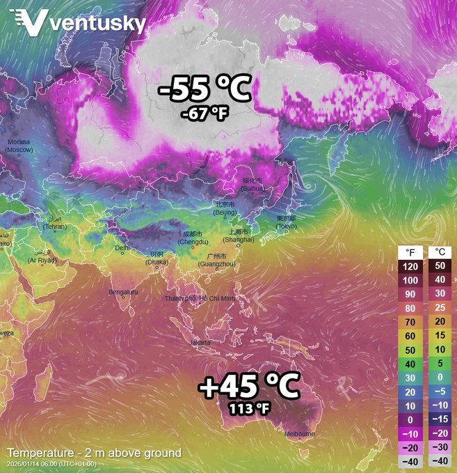 Temperature is an intensive property. You don't average intensive variables across a non-equilibrium, open, heterogeneous system like Earth's surface/atmosphere/oceans and expect it to describe the actual energetic state.

Averaging -55°C Siberia with +45°C Australia doesn't tell