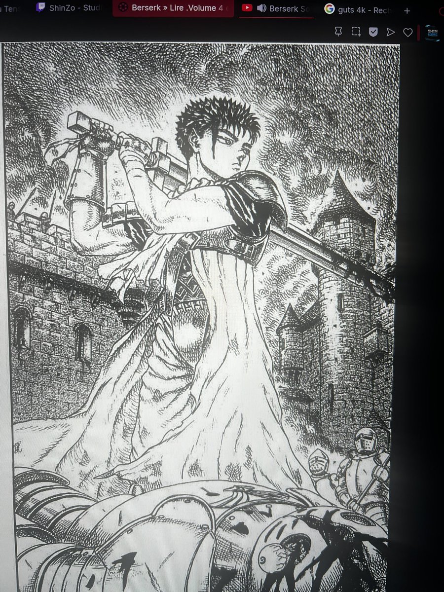 Premier manga que je lis et sah quel banger de fou ! 

J’aime bcp pour le moment ! 

Branchez vous Berserk les gars !