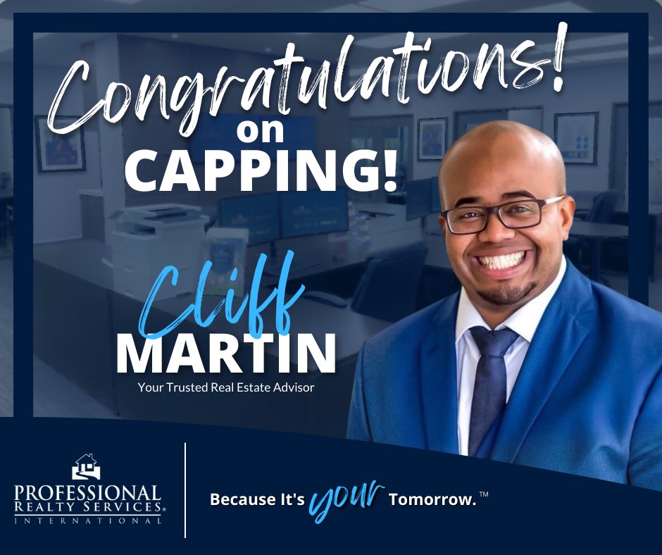Big congratulations to Cliff Martin on officially capping 👏

A milestone earned through consistency, trust, and dedication to clients. Well deserved and proud to celebrate this moment! 🚀

📞 509-212-9225
📍 WA &amp; CA | CA DRE #01971573

#CappedAgent #AgentMilestone #RealEstate