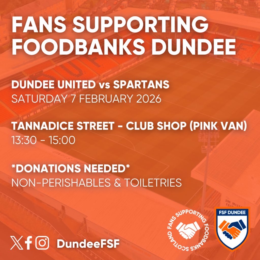 Fans Supporting Foodbanks Dundee tweet media
