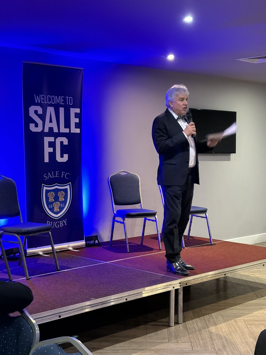 SaleFC's tweet photo. We’re in the midst of our black tie gala dinner celebrating 120 years at Heywood Road #onesalefc https://t.co/UuAQJdSSoZ