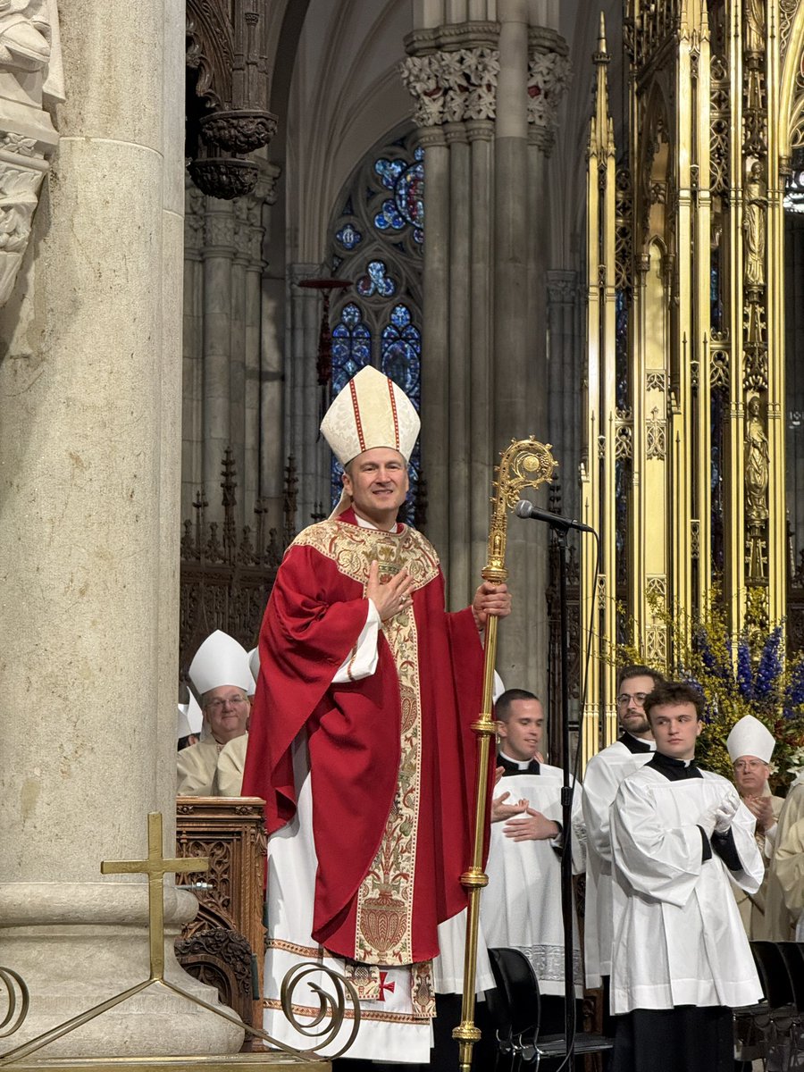 SpeakerMenin's tweet photo. I was honored to attend the installation of Archbishop Ronald Hicks this afternoon at St. Patrick’s Cathedral. 

It was a powerful reminder of our shared responsibility to lead with compassion and dignity, and I know Archbishop Hicks will be an important voice for peace and unity for New Yorkers.