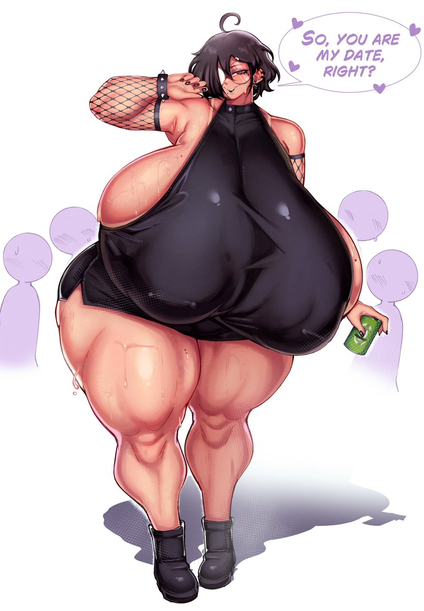 It turned out, that your date is a huge goth mommy