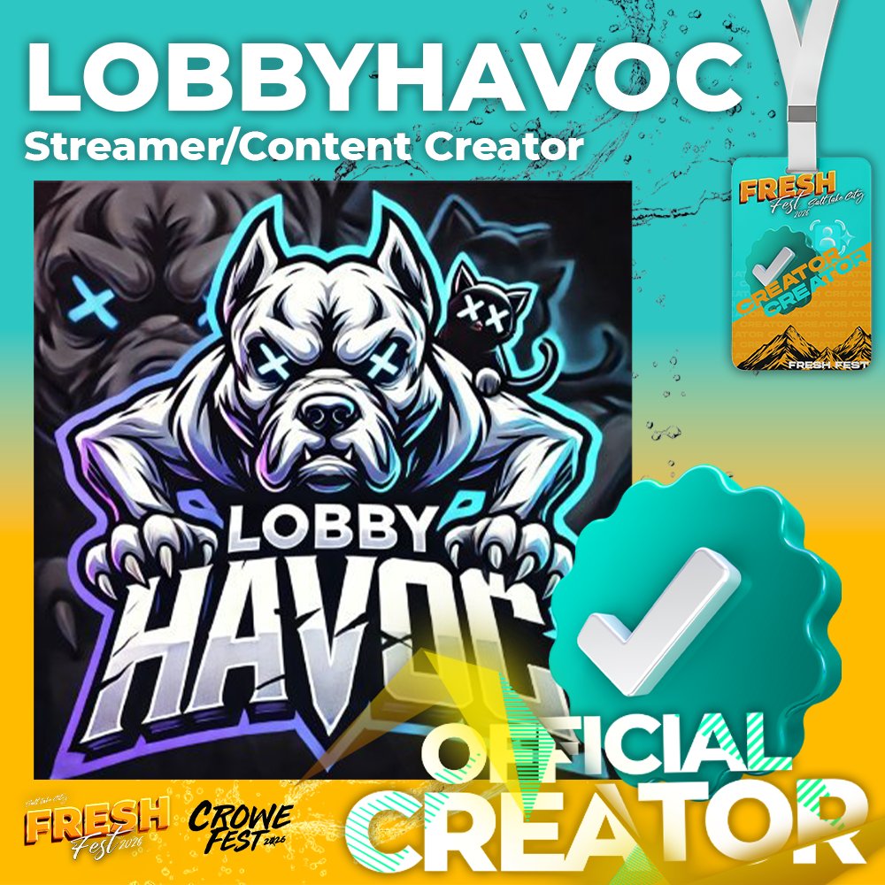 Your Boy Is on the Map!!!! I am beside myself on this on!!! Its Official!!! I have been accepted as an Official Creator for <a href="/FreshCroweFest/">Fresh Fest ✘ Crowe Fest</a> <a href="/DrinkFreshenUp/">Freshen Up Energy</a> Thank you for the Oppertunity, See you in Salt Lake!!! Grab your Vip Today while supplies last: freshenuphydration.com/fresh-fest-cro….