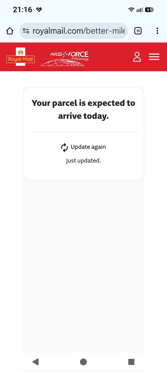 Mumto1plus2's tweet photo. @RoyalMail why do you bother sending delivery texts? I cannot remember the last time you delivered on the day you gave, let alone the time slot. Another delivery not delivered today &amp; no update. @BootsUK use another courier. @RoyalMail you're not fit for purpose. #embarrassment https://t.co/OcFT2Y7Fla