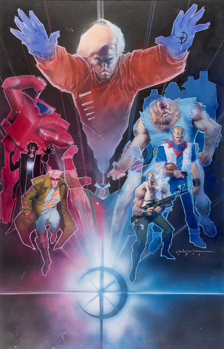 New Universe Promotional Painting (1986) 

Original art available now at <a href="/HeritageAuction/">Heritage Auctions</a> 

Get it here: comics.ha.com/itm/original-c… 

#comicart #comics #comicbooks