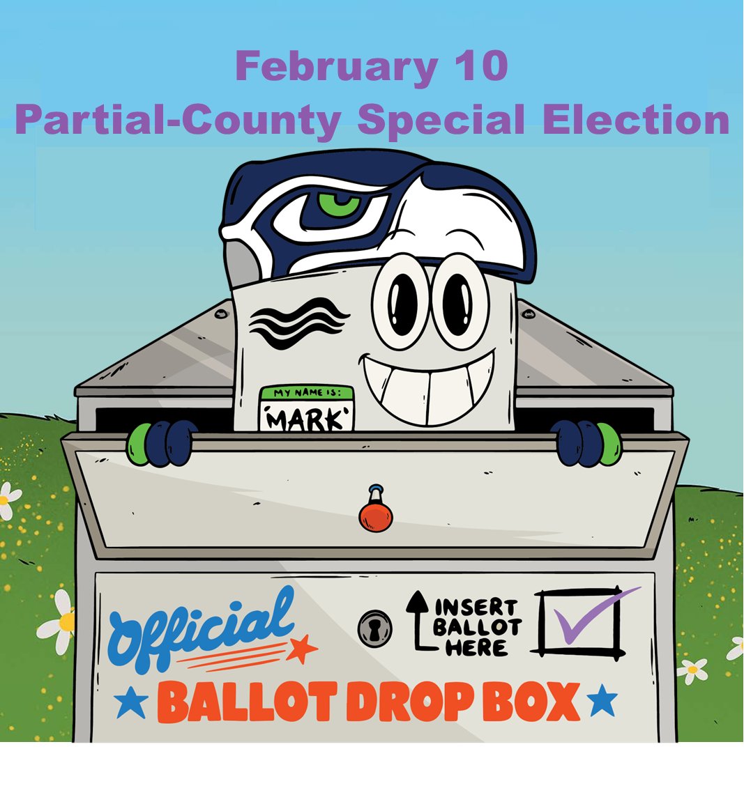 The February 10th partial-county Special Election includes East Valley, Newport, Rosalia, St. John, and Tekoa School Districts.

You'll probably be busy this weekend - before kickoff, drop off your ballot at a ballot drop box! spokanecounty.gov/187/Ballot-Dro…