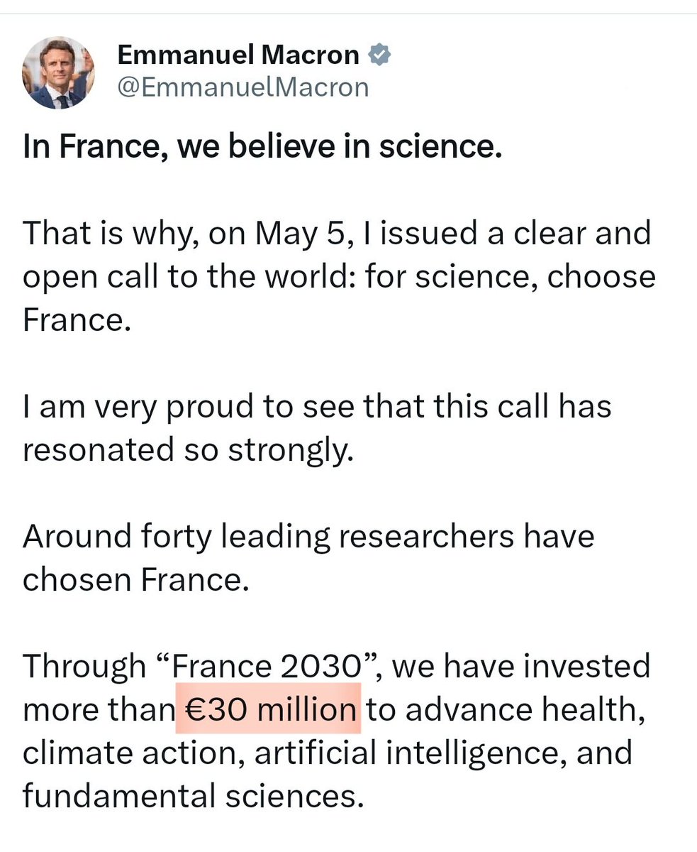 This clown wants to make France an AI leader with €30M 🤡