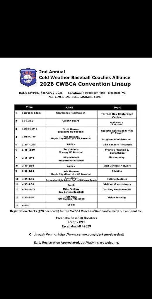 Cold Weather Baseball Coaches Alliance tweet media