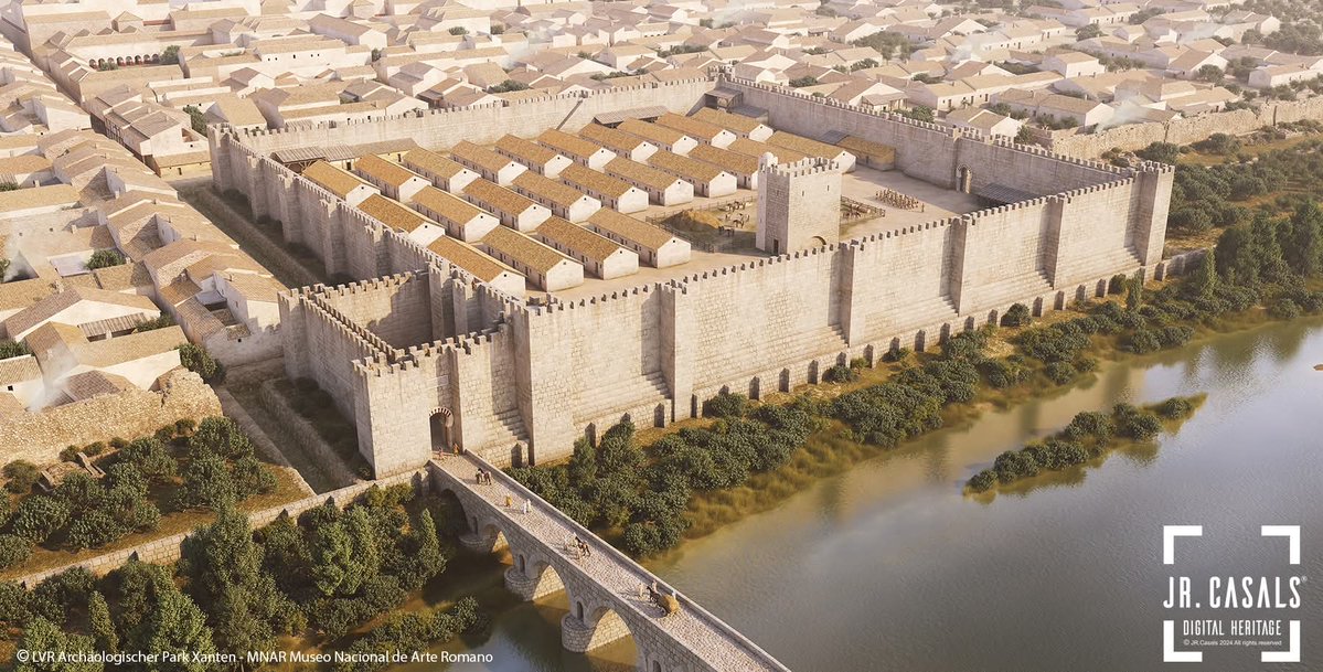 HistoriaRomana's tweet image. 🌊🫷🏻El dique romano de Augusta Emerita entra en acción🌊🫷🏻

La crecida del río Guadiana a su paso por Mérida ha elevado el nivel del agua hasta el dique que protege la ciudad desde hace 2000 años

Dato curioso, sobre él se asienta la alcazaba árabe, la más antigua de la península