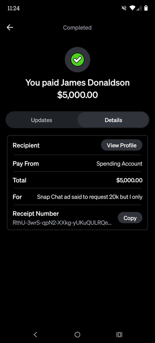 EEGsZEUS's tweet photo. @TMZ  I could use your help getting ahold of @MrBeast . I have 5k taken out of my account and he supposedly has sent me 5% back as 250. I have never sent him that money and would like a refund. It's been years and no reply. I am a struggling father of 2 and need that money asap https://t.co/rMowQw4rNG