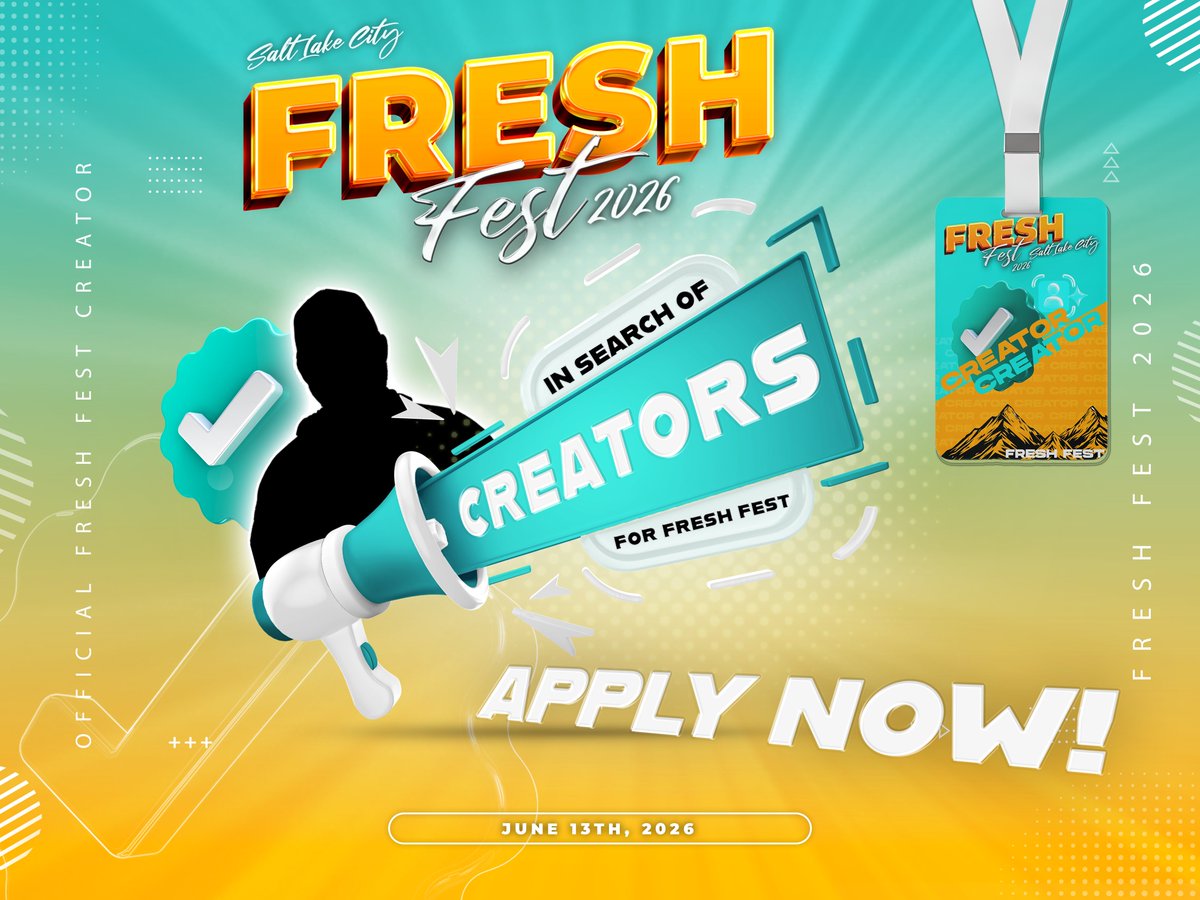 Our SECOND wave of Official Partner Acceptance Letters are sent! 📜✅

If you are interested in being an Official Creator for Fresh Fest x Crowe Fest 2026 👉 START HERE! freshenuphydration.com/fresh-fest-cro…