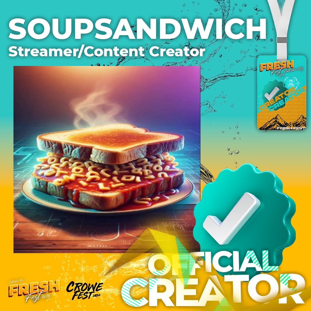 You can find me <a href="/FreshCroweFest/">Fresh Fest ✘ Crowe Fest</a> June 13th 2026 as an Official Creator. 
Lets hang and be social IRL.