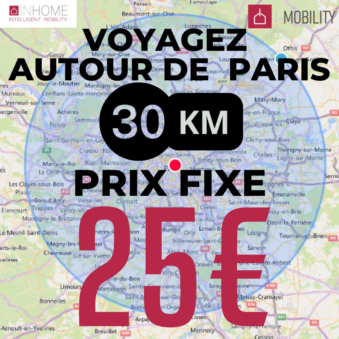 iMobility_IMT's tweet photo. 🚗 Vos trajets depuis Paris à prix fixe !
✅ 11€ jusqu’à 10 km
✅ 25€ entre 10 et 30 km
🚀 Pas de compteur, pas de surprise.
🌟 +200K courses • Note 4.8/5
I-MOBILITY, la solution à votre mobilité.
 https://t.co/a4A8aUyQHR
#IMobility #Paris #PrixFixe #VTC https://t.co/E4CCGZonTe