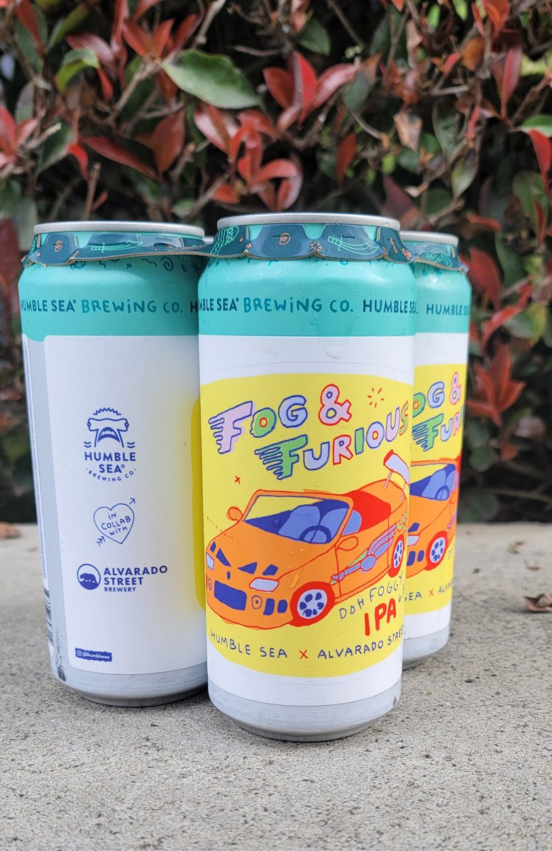Fresh Beer Drop! TGIF! Humble Sea and Alvarado Street collab Hazy hits the shelves today! Open 4 pm to 9 pm tonight! El Sazon Grill will be here today too!