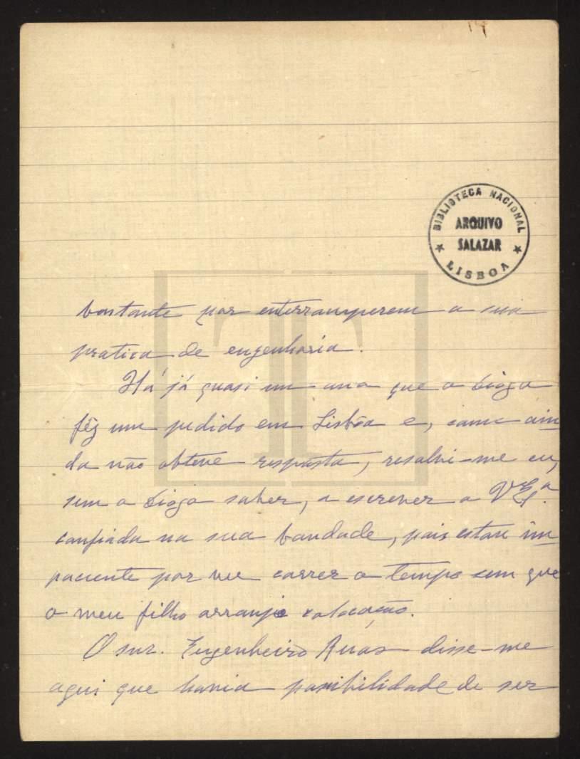 BaptistaFarto's tweet photo. Diogo Pacheco de Amorim, figura grada do Chega, tem pergaminhos familiares interessantes. Por exemplo, em 1942, a sua avó, Blandina Pacheco de Amorim, enviou uma carta a Salazar a solicitar um emprego para o seu filho mais velho, Diogo Manuel, pai do nosso Pacheco. https://t.co/xGlr0D19jA