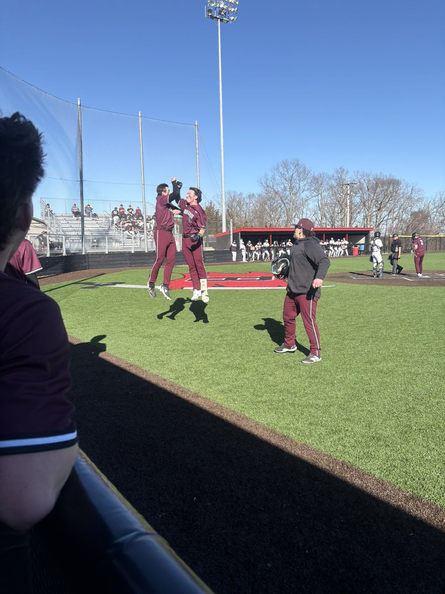 Mside_Baseball's tweet photo. End of 2                R    H   E

Cavalry                  0    0   0
Morningside        25 14   1

Sorry for the delay…25 runs were scored. Mustangs inch ahead early. Here are some highlights. https://t.co/JX4jvcC3Rt